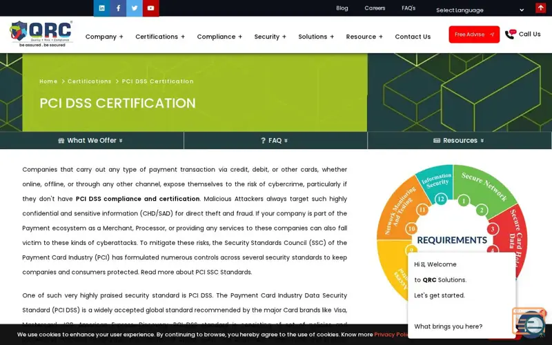 Screenshot of QRC Solutionz