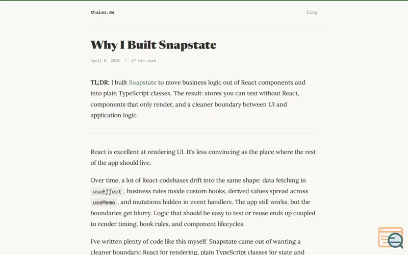 Screenshot of Thales