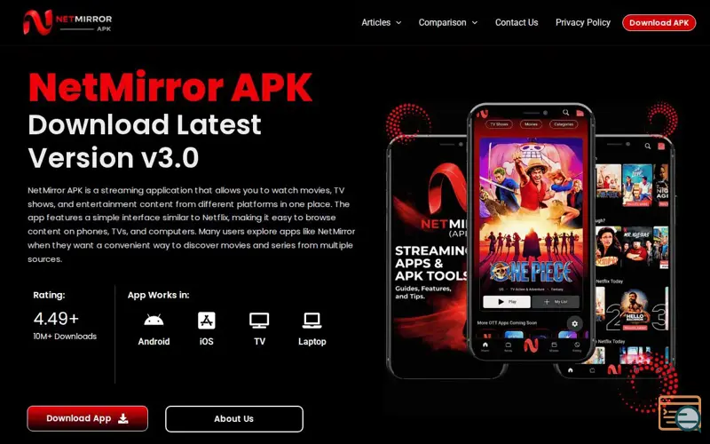 Screenshot of NetMirror APK