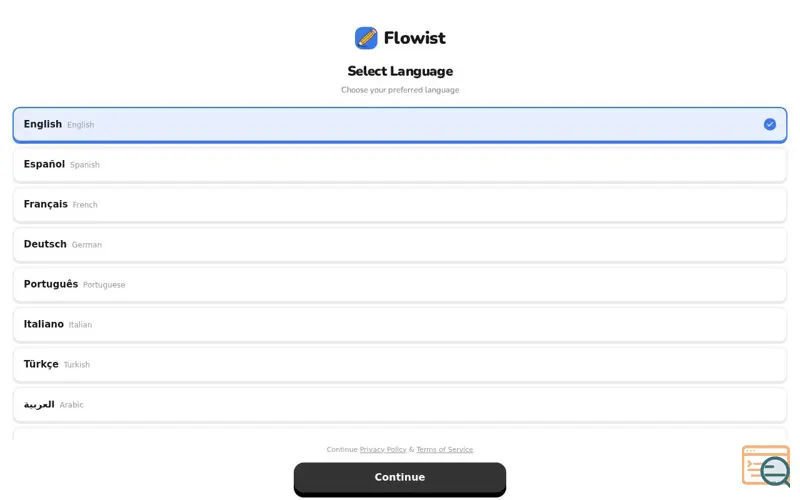 Screenshot of Flowist