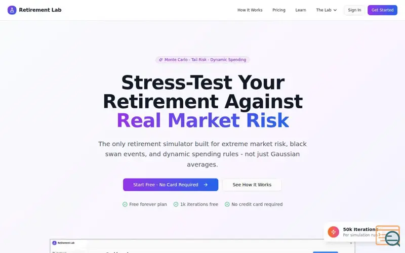 Screenshot of Retirement Lab