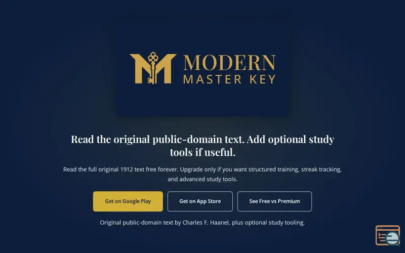 Screenshot of Modern Master Key