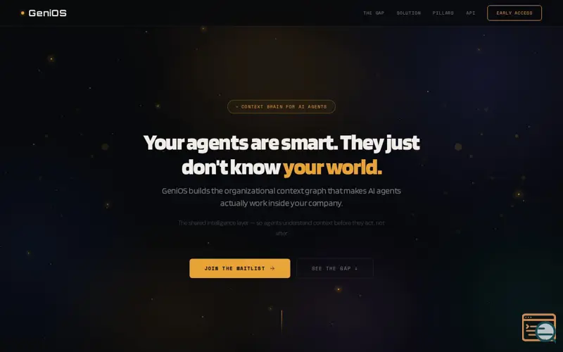 Screenshot of GeniOS