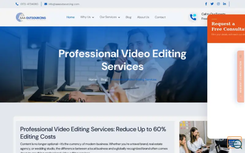 Screenshot of Real Estate Video Editing Services