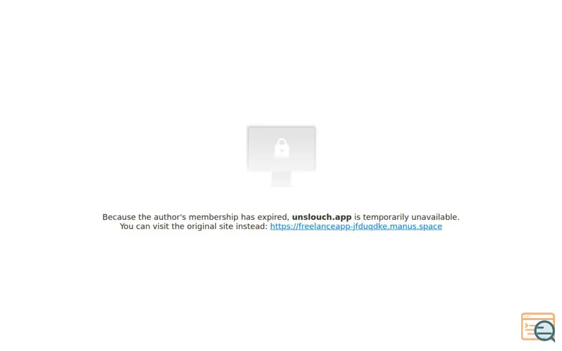 Screenshot of unslouch