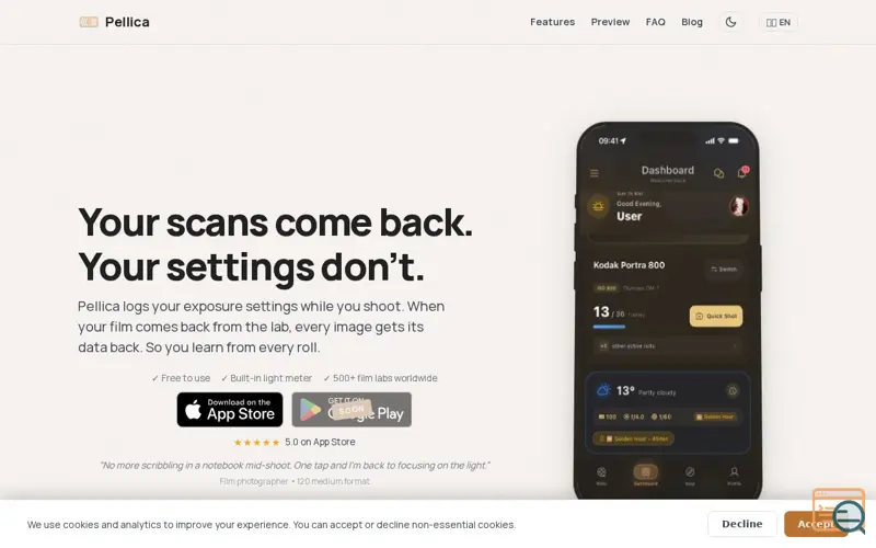 Screenshot of Pellica