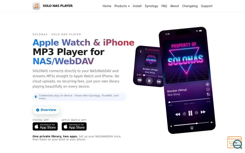 Screenshot of SOLONAS