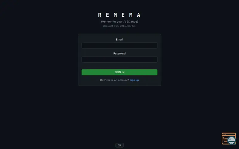 Screenshot of Remema