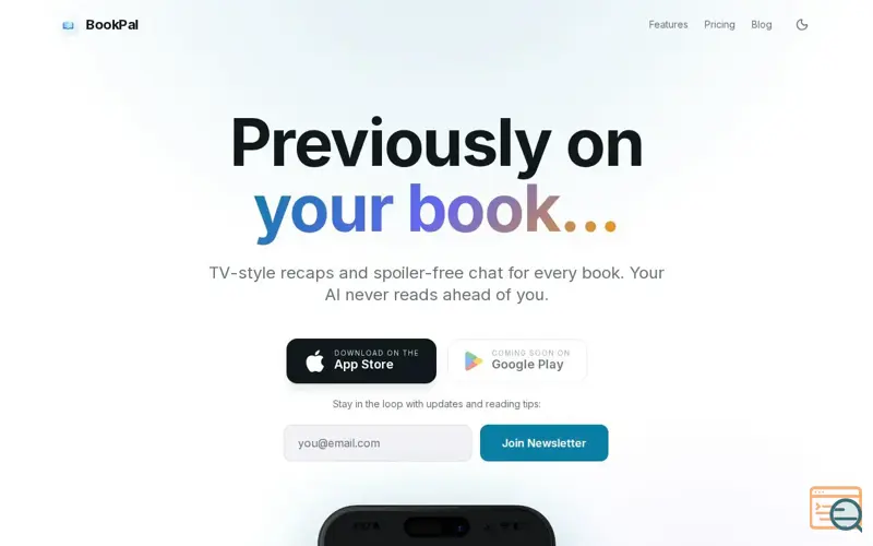Screenshot of BookPal