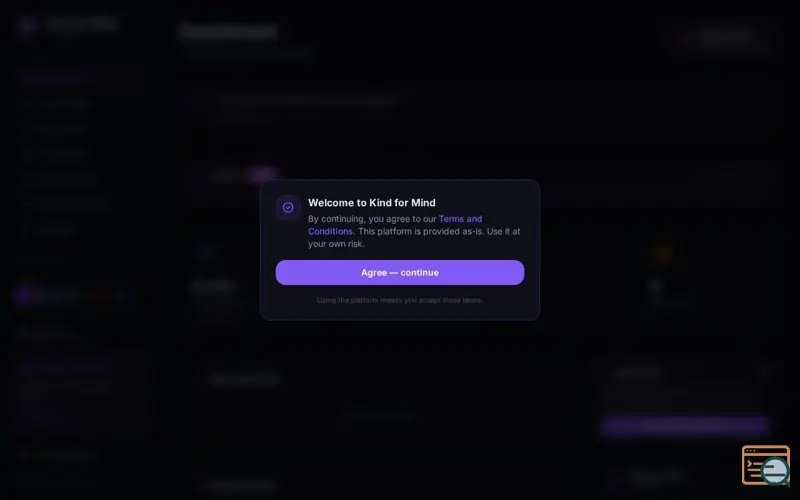 Screenshot of Kind for Mind