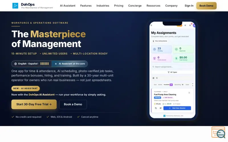 Screenshot of DohOps