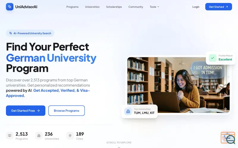 Screenshot of uniadvisorai