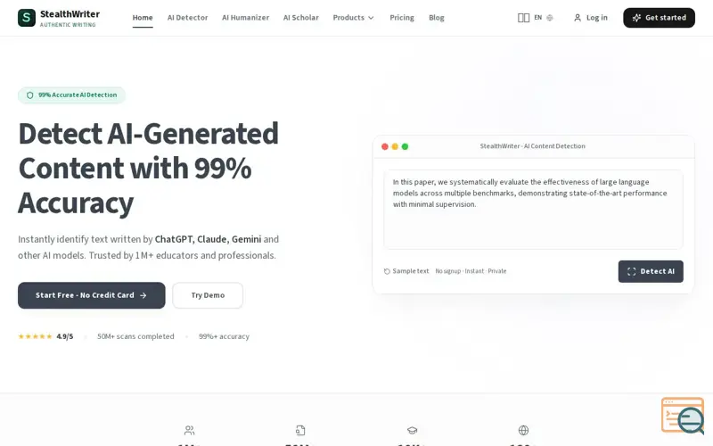 Screenshot of StealthWriter