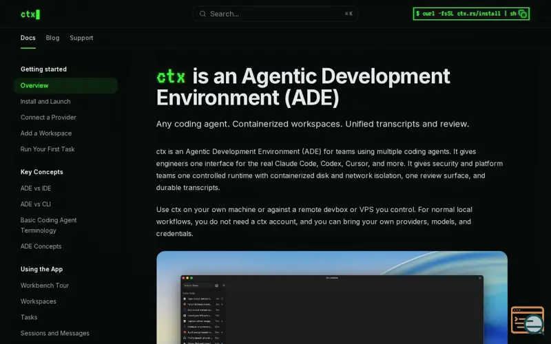 Screenshot of ctx
