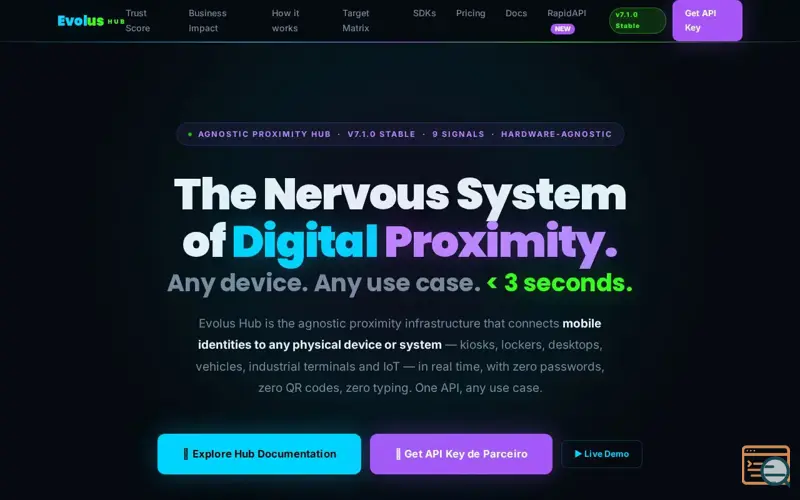 Screenshot of Evolus Proximity Orchestrator