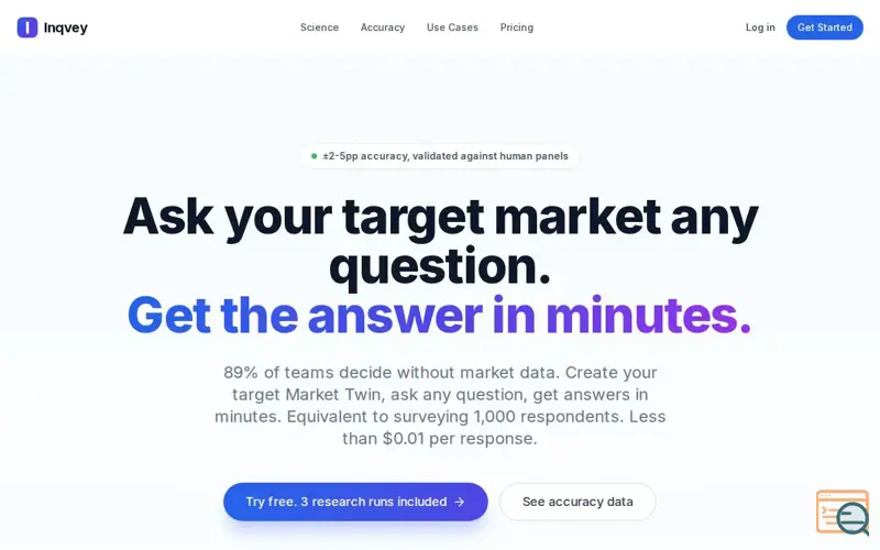 Screenshot of Inqvey