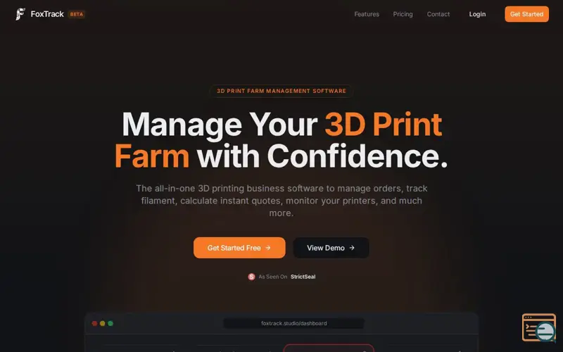 Screenshot of FoxTrack