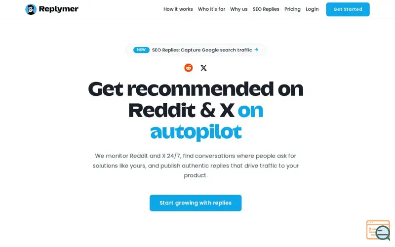 Screenshot of Replymer