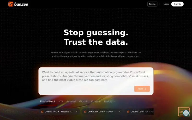 Screenshot of Business GPT