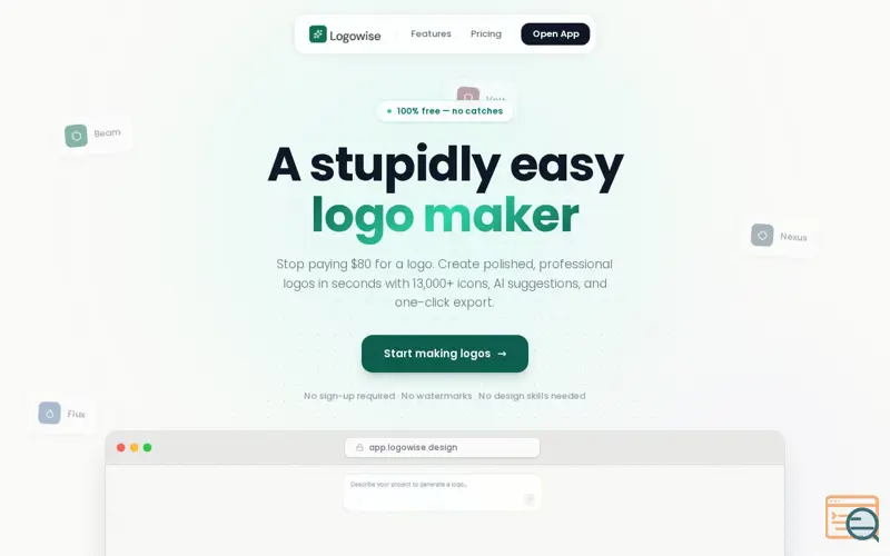 Screenshot of LogoWise