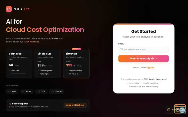Screenshot of ZOLIX Lite