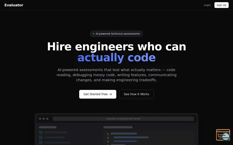 Screenshot of Evaluator