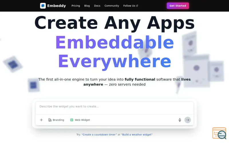 Screenshot of Embeddy (Beta)