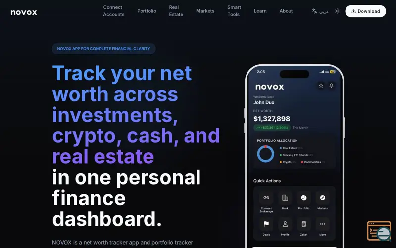 Screenshot of NOVOX