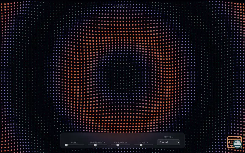 Screenshot of WarpField, a Visualizer