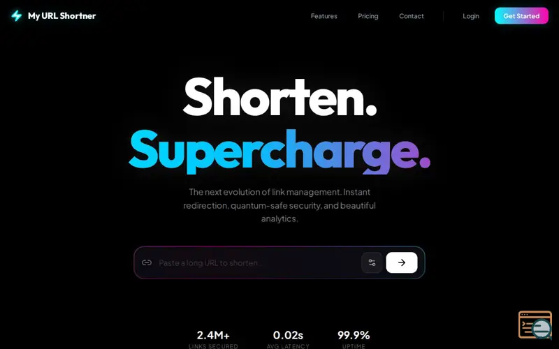 Screenshot of My URL Shortner