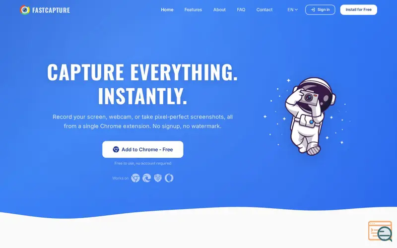 Screenshot of FastCapture