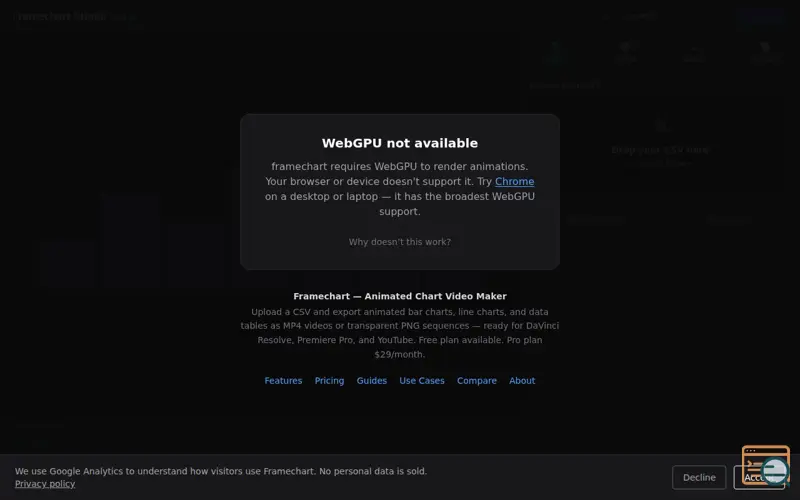 Screenshot of framechart