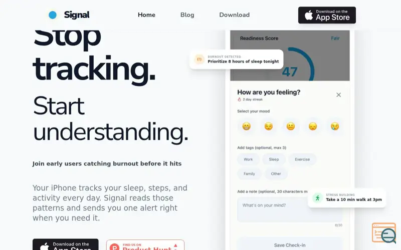 Screenshot of Signal