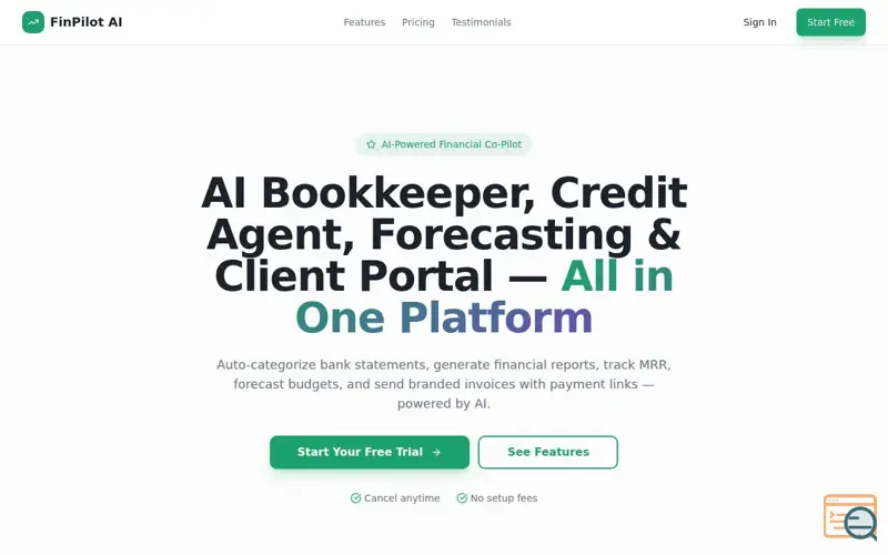 Screenshot of FinPilot AI: Total Financial Control