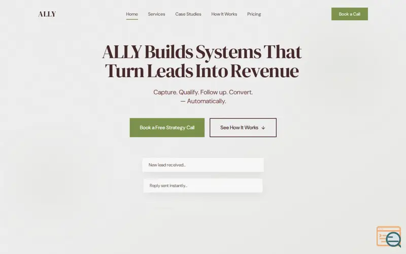 Screenshot of Revenue ALLY
