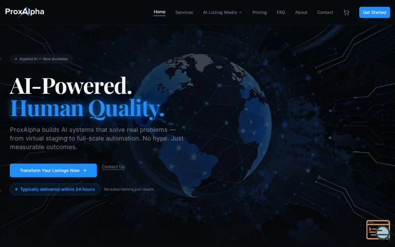 Screenshot of ProxAlpha — Applied AI