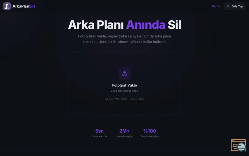 Screenshot of ArkaPlanSil