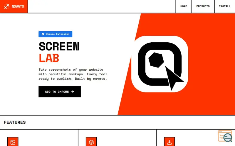 Screenshot of Screen Lab