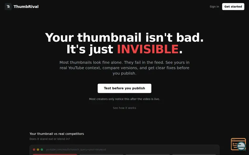 Screenshot of Thumbrival