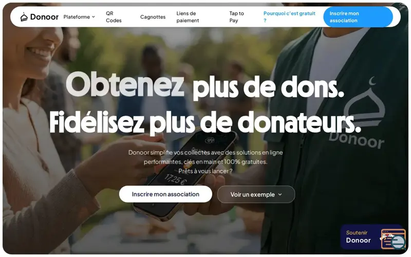 Screenshot of Donoor