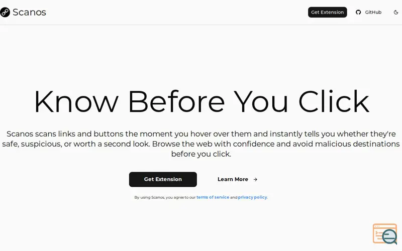 Screenshot of Scanos