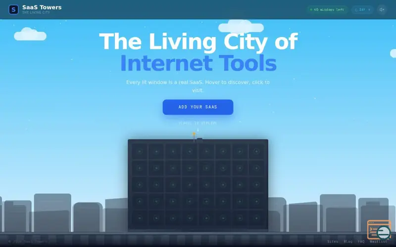 Screenshot of SaaS Towers