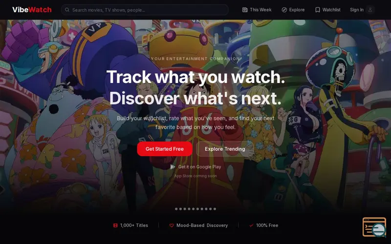 Screenshot of VibeWatch