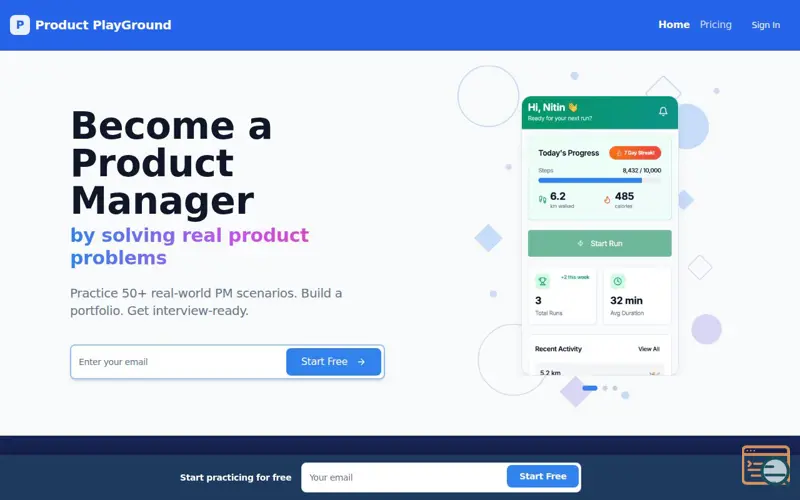 Screenshot of Product PlayGround