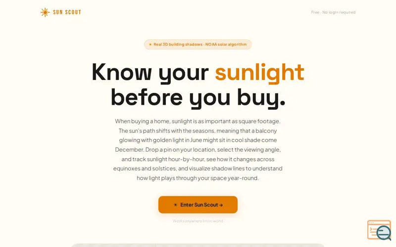 Screenshot of Sun Scout