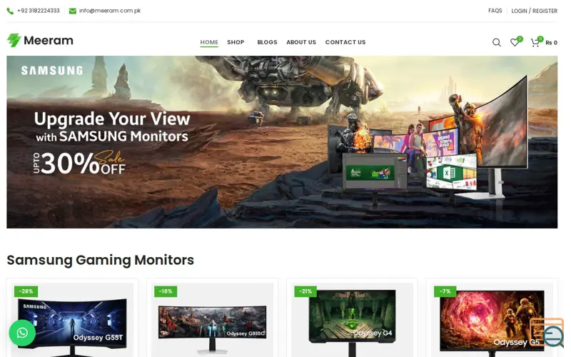 Screenshot of Meeram Store