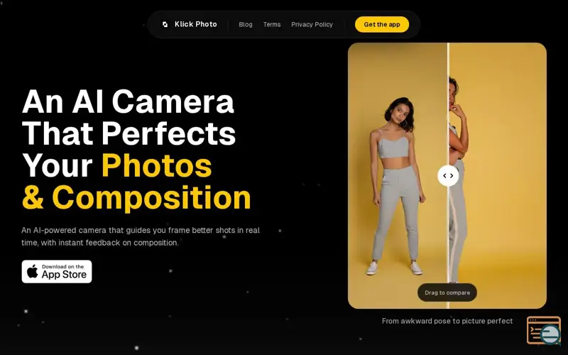 Screenshot of Klick AI Camera Assistant