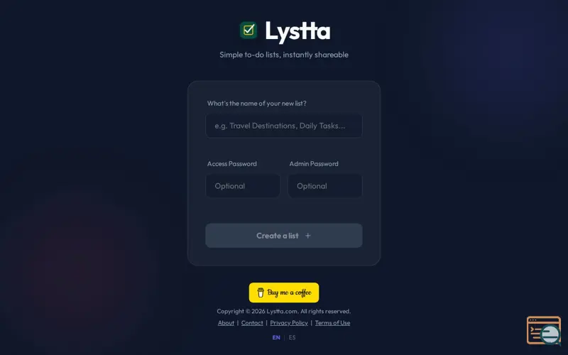 Screenshot of Lystta