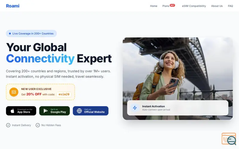 Screenshot of Roami eSIM