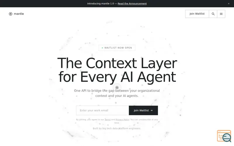Screenshot of mantle ai